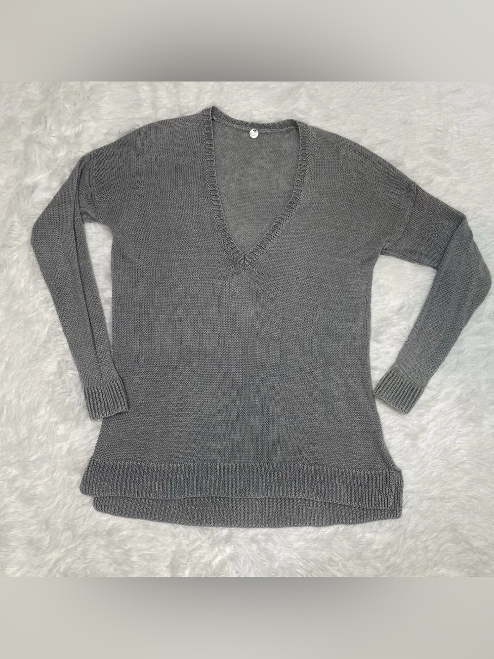 Margaret O’Leary Linen Sweater Womens Size XS Tunic Pullover Lagenlook Coastal